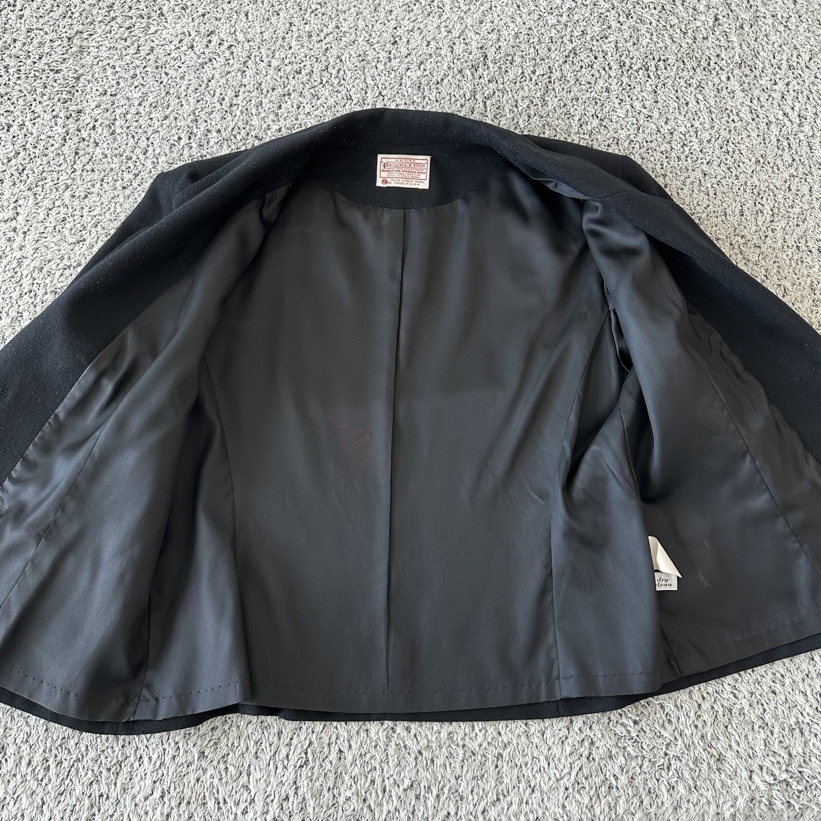 Pendleton Womens Classic Black Wool Two-Button Bl… - image 4