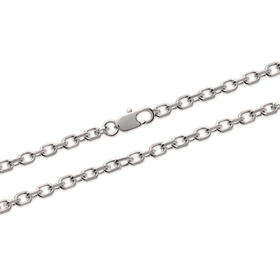 Chaîne 60 Cm En Argent Massif 925 - Maille Forçat Diamanté - Garanti Sans Nickel - Neuf Avec étiquette