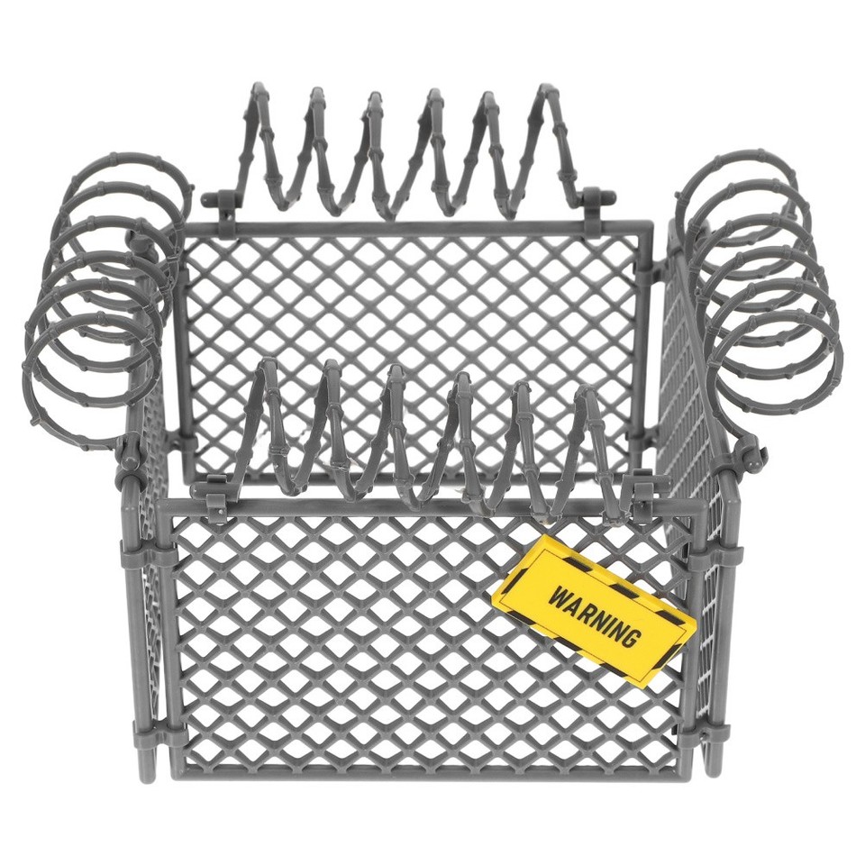 Miniature Farm Animal Fence Scene Accessories Building Blocks Abs ...