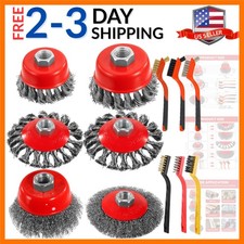 4 1/2" Wire Wheel for Angle Grinder Wire Brush for Grinder - 4 Inch 3 Inch ...