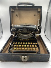 Antique Corona Folding Typewriter Early No. 3 1917 w Case. Untested thumbnail