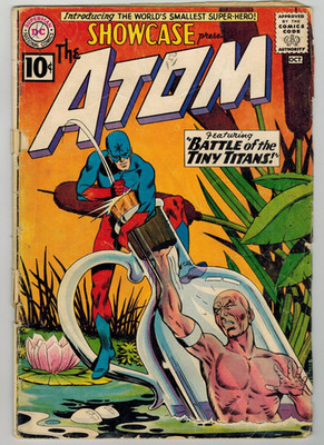 Showcase #34 1961 DC Comics Key 1st Silver Age Atom Gil Kane GD