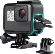 GEPULY Frame Mount Housing Case for Gopro Hero 7 6 5 Black, Hero 7 Silver, Hero
