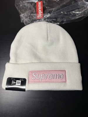 Supreme Box Logo Beanie WEISS FW25 - IN HAND - VERSANDFERTIG  