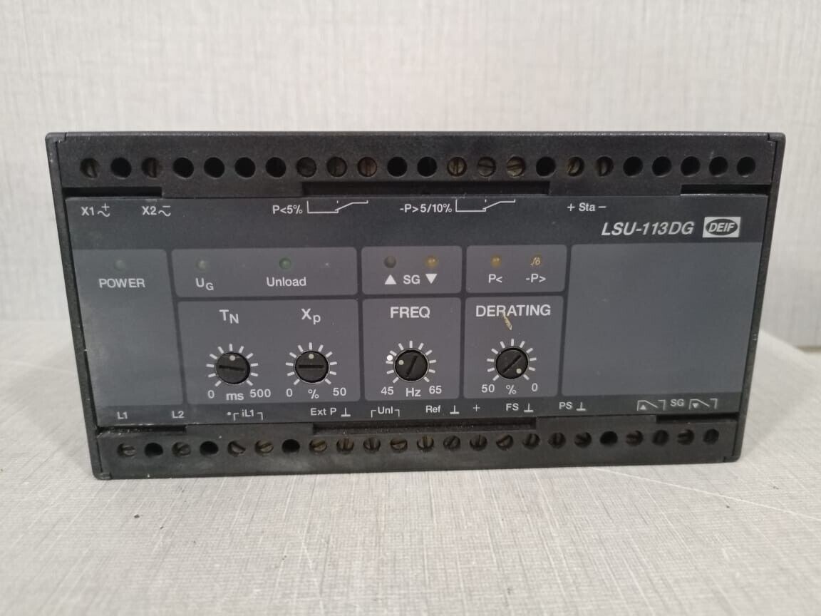DEIF LSU-113DG 242310.30 LOAD SHARING UNIT 230VAC 400V 5A- W/O FRONT COVER