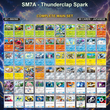 pokemon thunderclap spark card list Pokemon Thunderclap Spark sm7a Booster