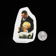 2000 Vince Lombardi Packers Peel Off Sticker NFL Lic NFLPA  .... See Description