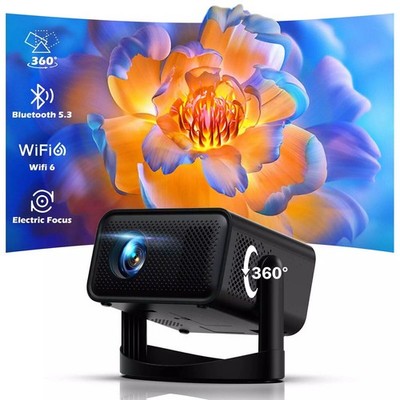 12000 Lumen 4K UHD Projector Smart 5G WiFi Android TV Home Theater Movie Beamer