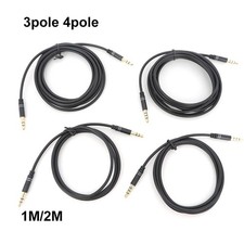 3 4 Pole Audio Aux Stereo 3.5mm Male to Male Jack Extension Microphones Cable
