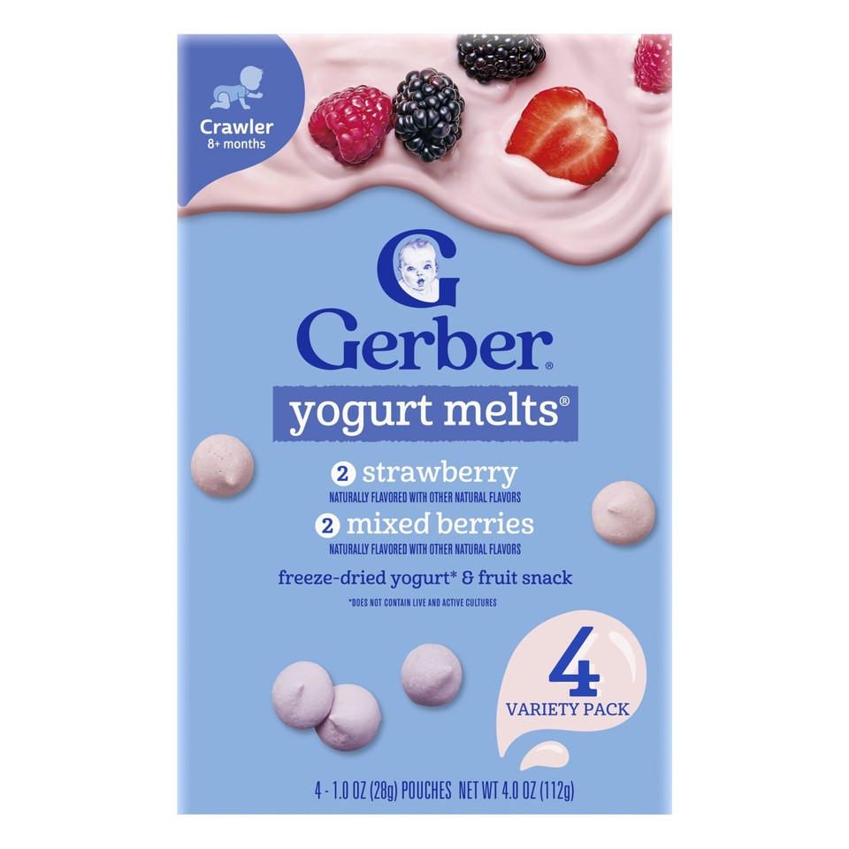 Yogurt Melts®, 8+ Months, Variety Pack, 4 Pack, 1 oz (28 g) Each