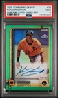2025 Topps Pro Debut Chrome KONNOR GRIFFIN #PDC-32 Green Auto /99 PSA 9