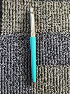 NOS Parker Jotter Ballpoint In Turquoise Made In France Plastic Cap Liner