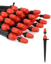 25pcs Drip Irrigation Emitters for 1/4" Irrigation Hose , Adjustable 360 Degr...