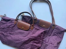 LONGCHAMP Purple Bags Set of 2 Le Pliage