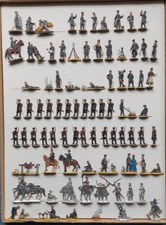 Zinnfiguren Flachfiguren 30mm Lützower Lager Figuren von Scholz Kühne und Andere