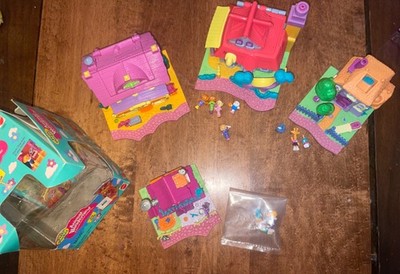 Polly Pocket Vintage 1994 Animal Wonderland Horse Kitty Dog Giraffe House Lot