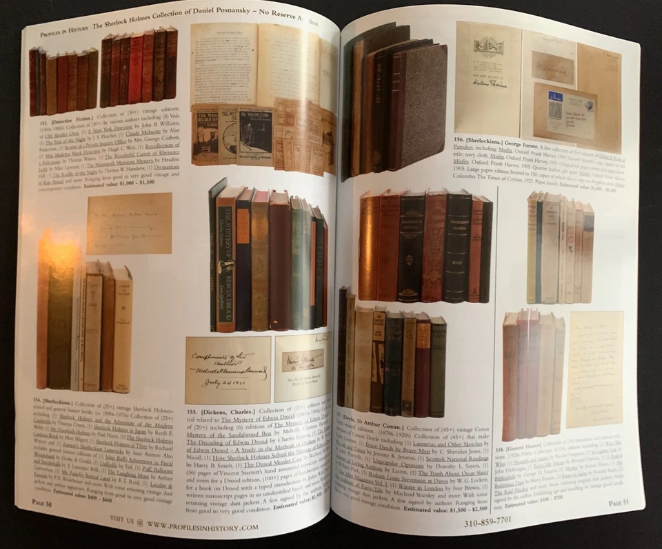 The Sherlock Holmes Collection of Daniel Posnansky - 2017 Auction Catalog Foto 2 de 4