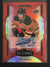 Red Rainbow Auto 2020-21 Upper Deck Allure Hockey Cards - Tyler Benson