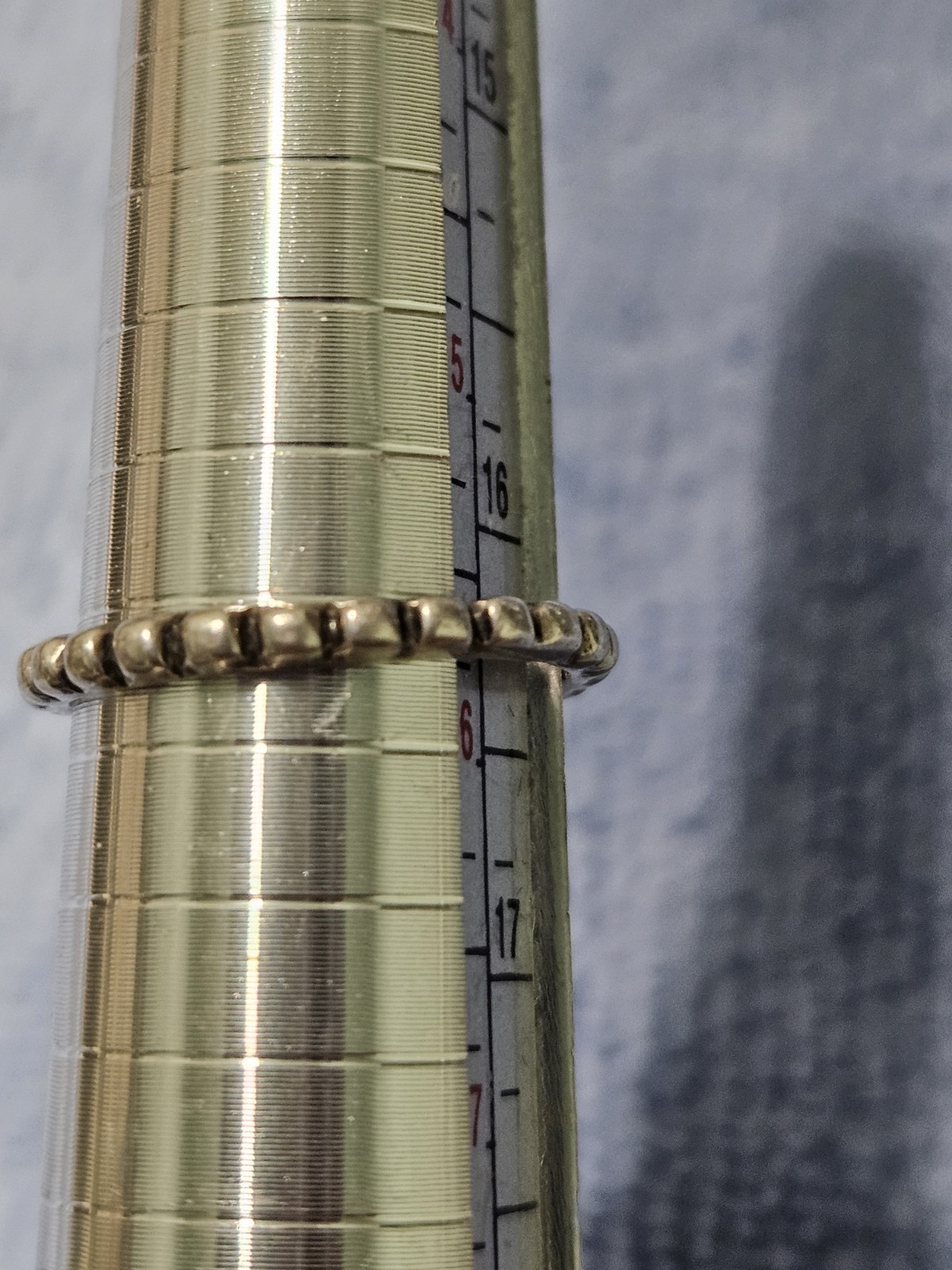 925 Sterling Silver Vintage Stackable Ribbed Band… - image 8