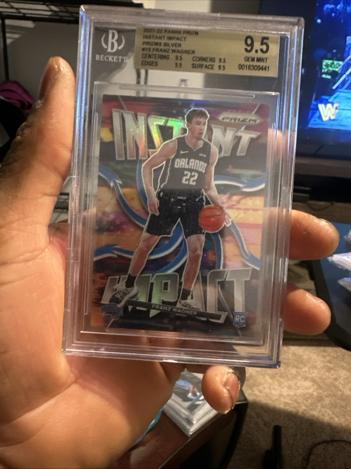 2021-22 Panini Prizm - Instant Impact Franz Wagner #13 Silver Prizm (RC)