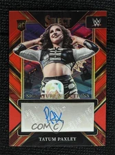 2023 Panini Select WWE Red Prizm 13/49 Tatum Paxley #SL-TPX Rookie Auto RC 08j3