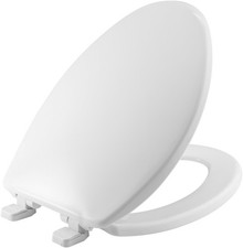Bemis 7300SL Elongated Closed-Front Toilet Seat and Lid - White