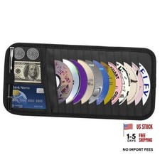 Cd Visor Holder For Car Large Capacity Cd Dvd Visor Case Black Cd Visor Holder For Car Large Capacity Cd Dvd Visor Case Black