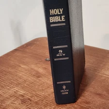NCV Compact Bible Black Bonded Leather Nelson 7225 Red Letter 2003 935