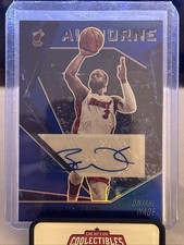 2020-21 Chronicles Airborne Signatures Dwyane Wade Blue Prizm 1/25 SSP 1/1 Heat
