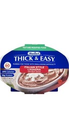 Thick  Easy 60744 Purees Thickened Food Beef Lasagna 7 oz Tray 7 Count