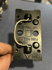 Vintage General Electric 455C430PI 30 AMP 240VAC 2 Pole Pull Out Fuse Holder