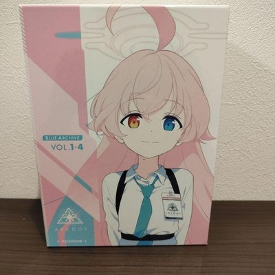 Blue Archive Vol. 1-4 Blu-ray Complete Set Box Anime Collection Used
