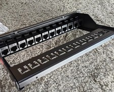 NEW 24/48 Port Cat6 Patch Panel 1U 19" Pass Through RJ45 Inline Coupler Toolless