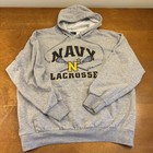 New ListingNavy Midshipmen Hoodie Mens Extra Large Gray Pullover Lacrosse Mv Sport