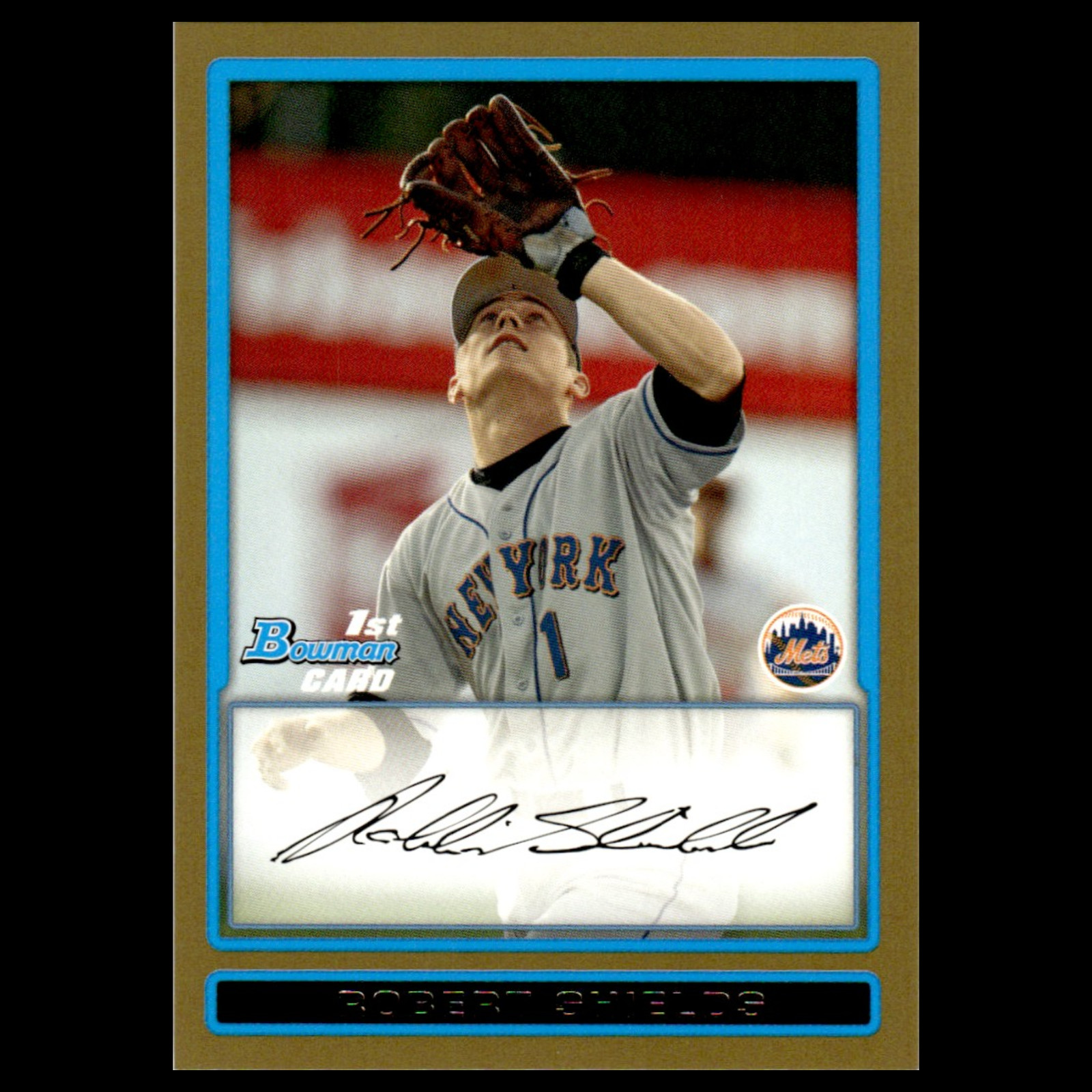 Robert Shields #BDPP58 2009 Bowman Draft Picks - Prospects Gold New York Mets NM
