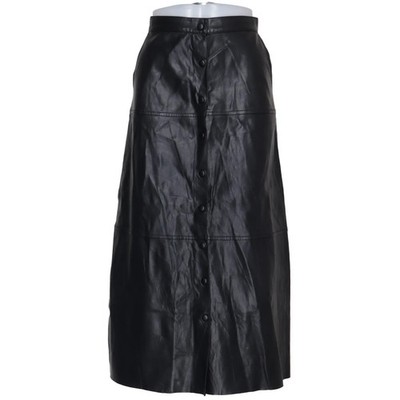 Zara Knit, Rock, Größe: M, Schwarz, Polyester/Polyurethan, Einfarbig, Damen #uUx