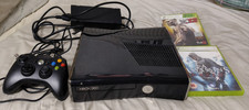 Xbox 360 S 250gb HDD Console, Controller + 2 Games + Adapter, Good Clean Condit.