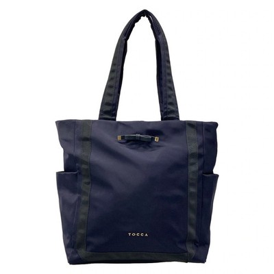 TOCCA Dark Navy Nylon Leather Shoulder Bag