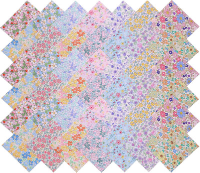 Charm Packs for Quilting 5 Inch - 42 5'' Charm Squares for Quilting - Colorful Br