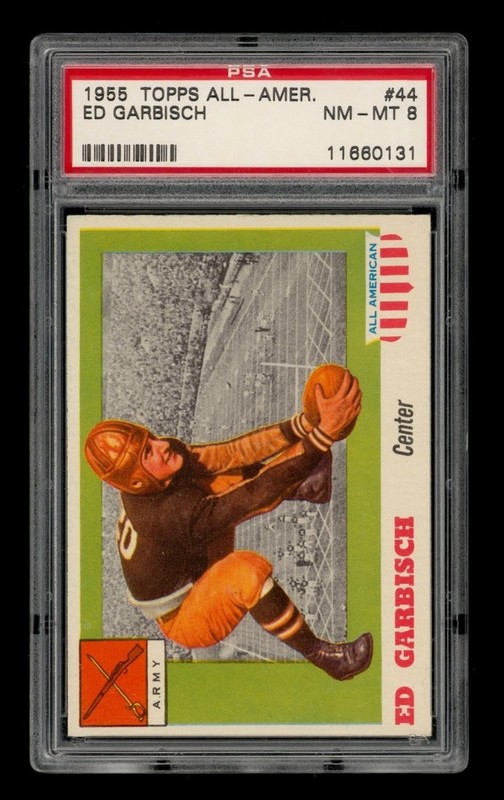 1955 Topps All-American Set-Break # 44 Ed Garbisch PSA 8 NM-MT