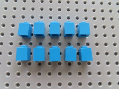 Lego 10 x Stein Baustein Basic 3005 1x1 dark azur