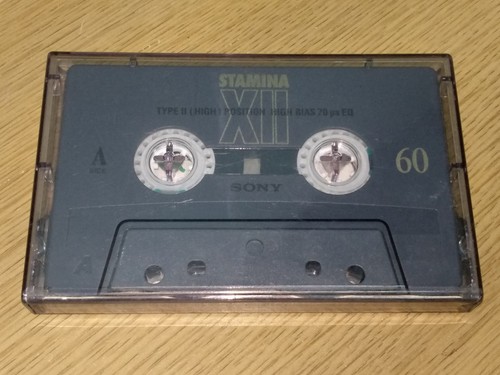 SONY STAMINA XII 60 JAPAN Vintage HIGH Type2 Audio blank cassette tape Used