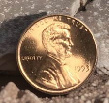 1993 P    Lincoln Cent   Brilliant Uncirculated  BU  Free Shipping