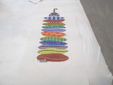 CAT ON A STACK-JP-HANDPAINTED NEEDLEPOINT CANVAS