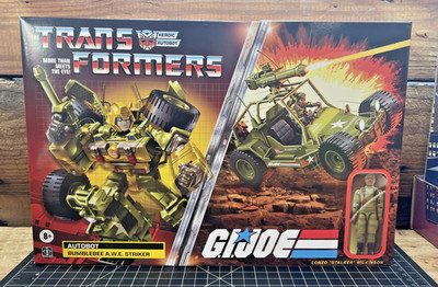 Transformers x GI Joe Bumblebee AWE Striker SEALED Figure Set 2022 Stalker