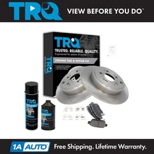 TRQ Rear Ceramic Brake Pads & Rotor Kit Fits 2006-2014 Honda Ridgeline