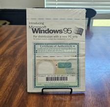 Vintage Microsoft Windows 95 OEM w/ Setup Floppy Boot Disk - Factory Sealed