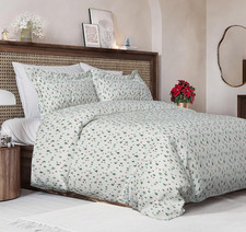 Queen Christmas Duvet Cover Set - Soft Bedding with Pillow Shams  Zipper