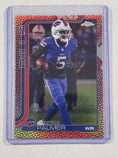2025 Topps Chrome Joshua Palmer Football Leather Refractor Buffalo Bills #31