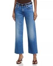 MOTHER The Mid Rise Rambler Zip Ankle Jeans in Piece by Piece - Size 34